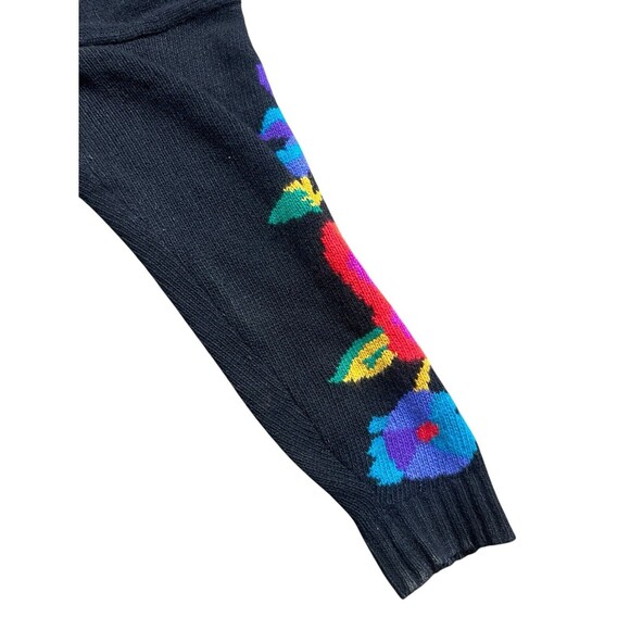 Vtg RAFAELLA ANGORA Sweater Cardigan Granny Core BRIGHT Colors SOFT Sz M - Picture 6 of 16